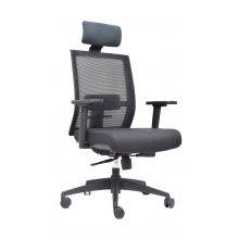 Silla giratoria gerencial espaldar malla